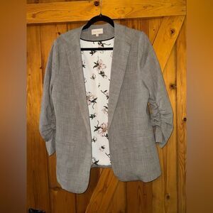 Skies Are Blue Classic Gray Blazer Corpcore